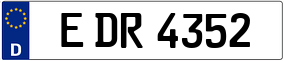 Trailer License Plate